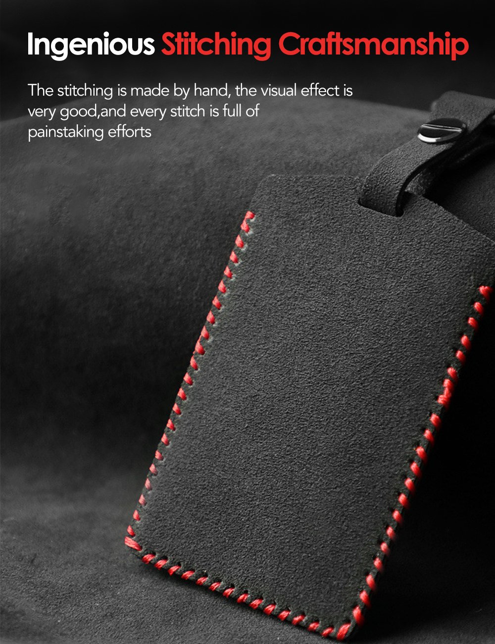 Alcantara Card Key Holder for Tesla Model 3/Y