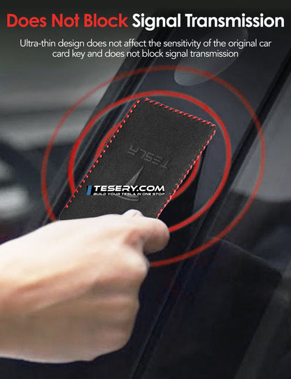 Alcantara Card Key Holder for Tesla Model 3/Y