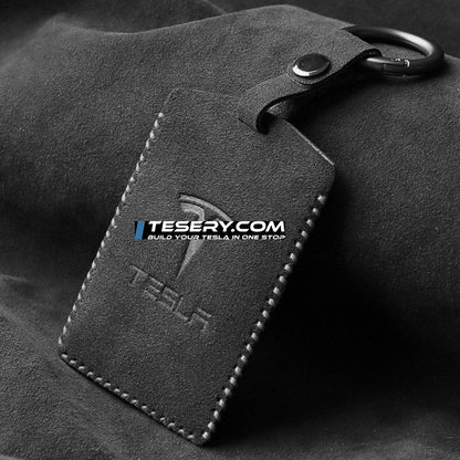 Alcantara Card Key Holder for Tesla Model 3/Y