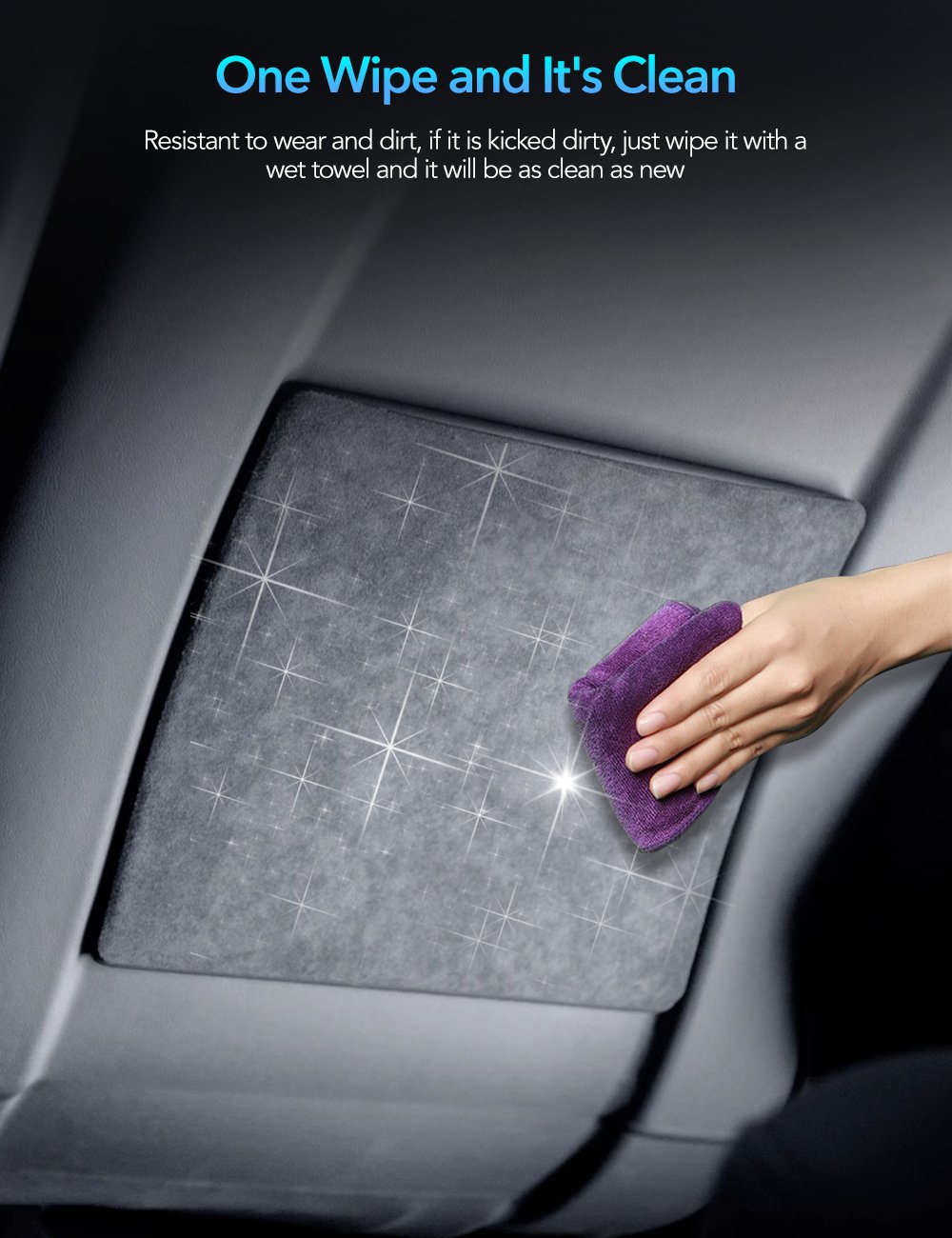 Alcantara Seat Back Protector for Model 3 Highland & New Model Y