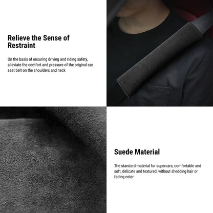 Alcantara Seat Belt Cover for Tesla Model 3/S/X/Y