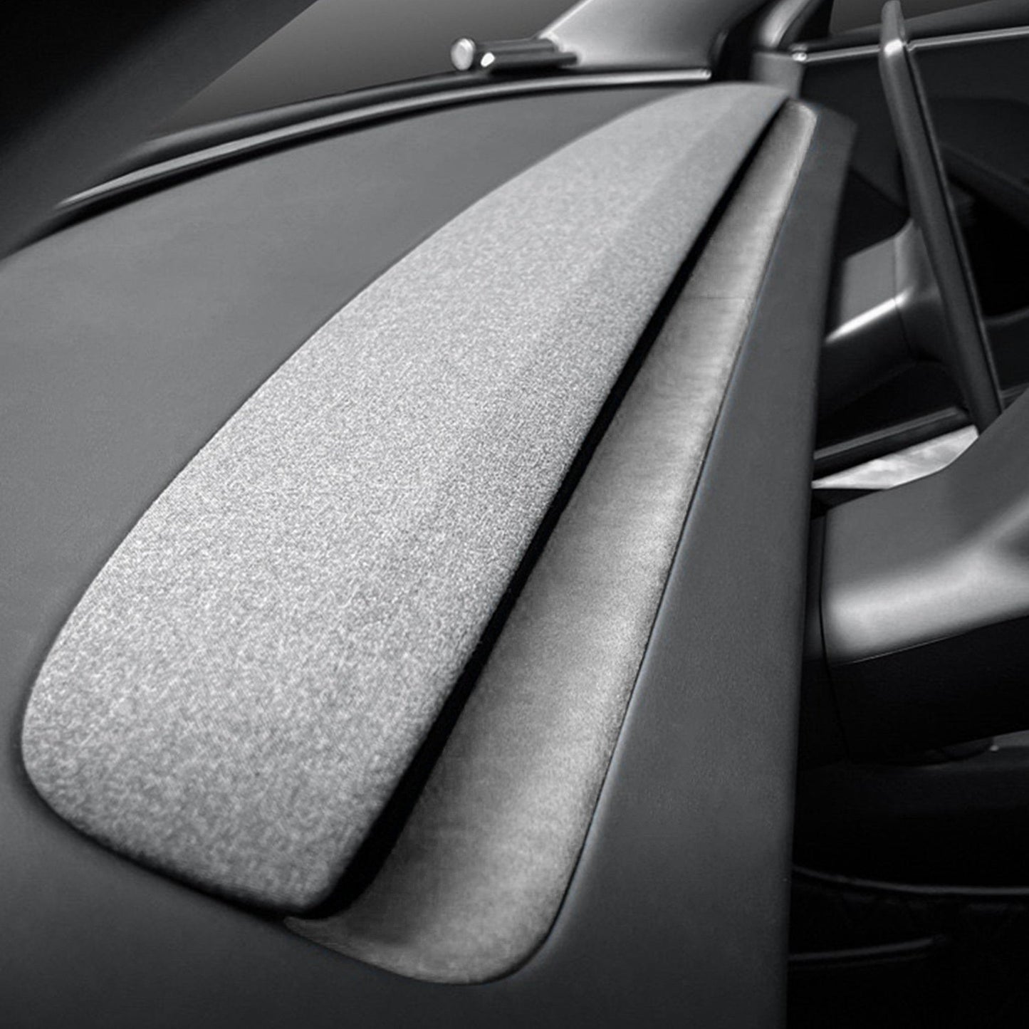 Alcantara Spliced Dash Trim for Tesla Model 3 Highland / Model Y Juniper (2PCS)