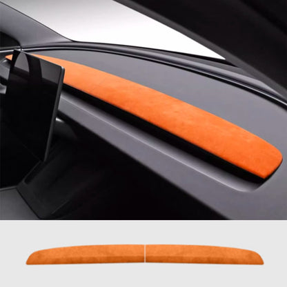 Alcantara Spliced Dash Trim for Tesla Model 3 Highland / Model Y Juniper (2PCS)
