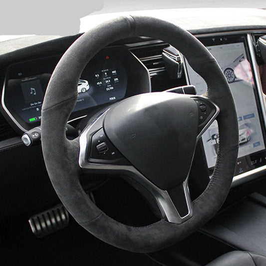 Alcantara Steering Wheel Cover for Tesla Model S / Model X