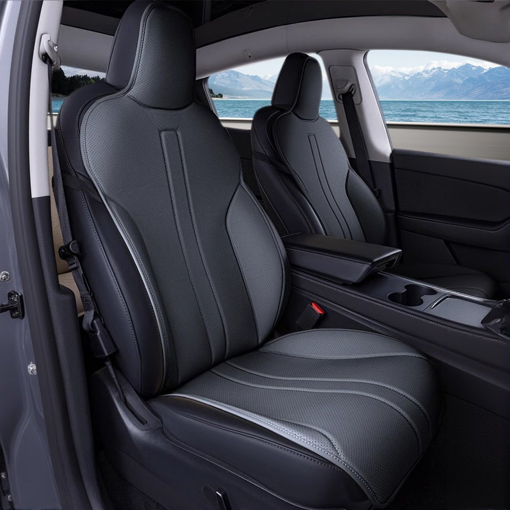 All Season Nappa Leather Seat Cover for Tesla Model 3/Y