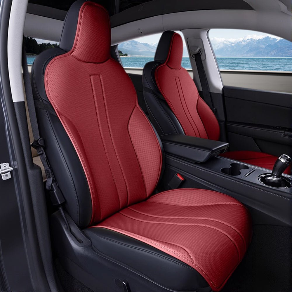 All Season Nappa Leather Seat Cover for Tesla Model 3/Y