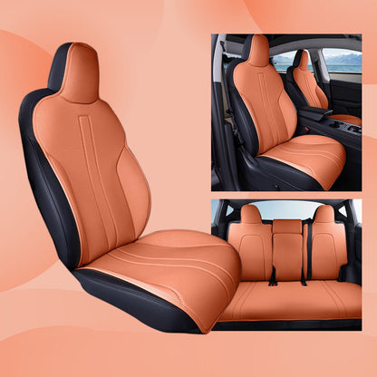 All Season Nappa Leather Seat Cover for Tesla Model 3/Y