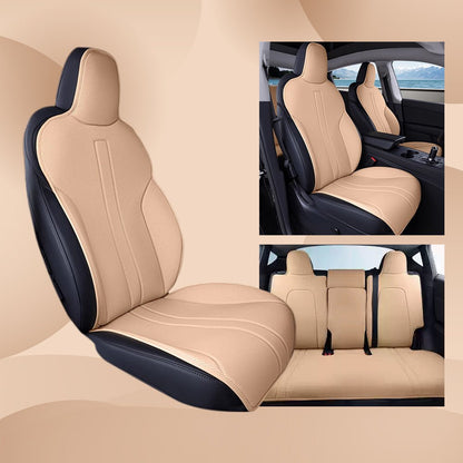 All Season Nappa Leather Seat Cover for Tesla Model 3/Y