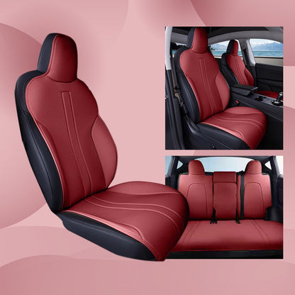 All Season Nappa Leather Seat Cover for Tesla Model 3/Y