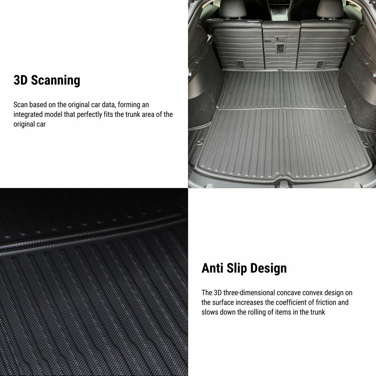 All Weather Front And Rear TPE Trunk Mat for Tesla Model Y