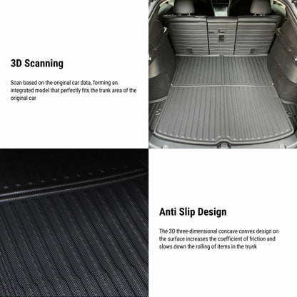 All Weather Front And Rear TPE Trunk Mat for Tesla Model Y