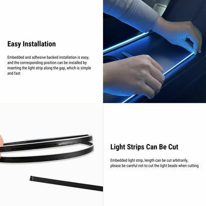 Center Console Ambient Lighting LED Strip for Model 3/Y