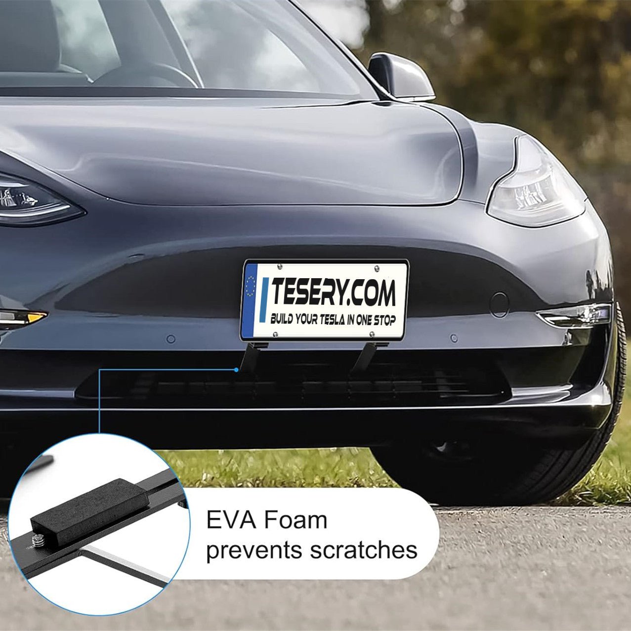 U.S. Standard Front License Plate Frame for Tesla Model 3/Y