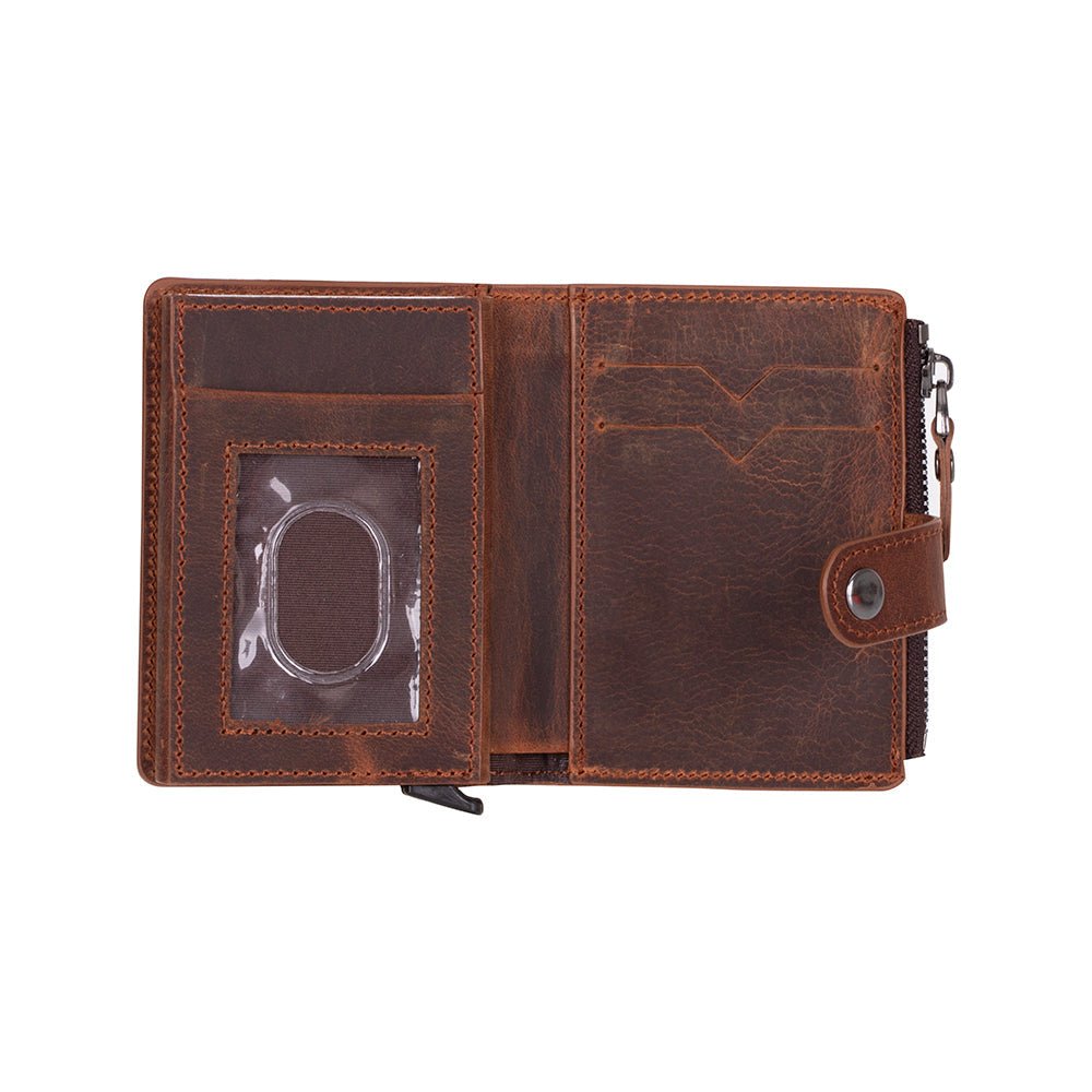 Andalusia Genuine Leather Pop-Up Cardholder with RFID Protection