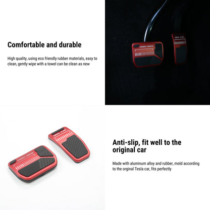 Anti-Slip Accelerator Brake Pedal Cover for Model 3 / Model Y
