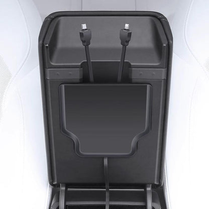 Armrest Box Hidden Expansion Dock for Model Y Juniper & Model 3 Highland