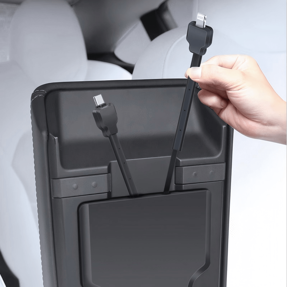 Armrest Box Hidden Expansion Dock for Model Y Juniper & Model 3 Highland