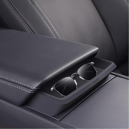 Armrest Console Sunglasses Organizer for Tesla Model 3 Highland / Model Y Juniper