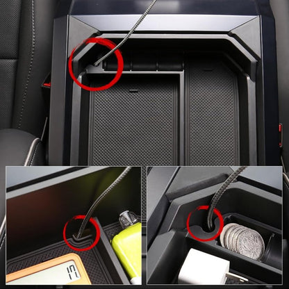 Armrest Storage Box Double Layer for Cybertruck