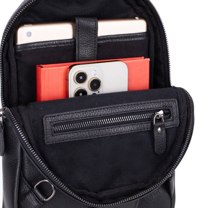 Athens Unisex Leather Cross Bag