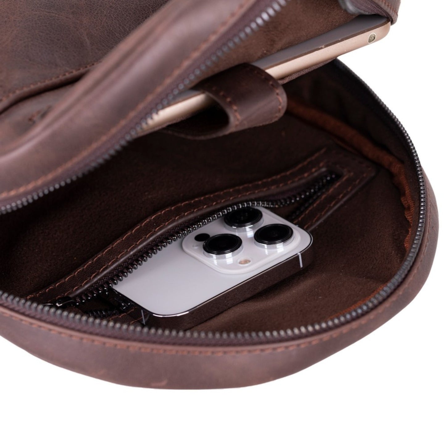 Athens Unisex Leather Cross Bag