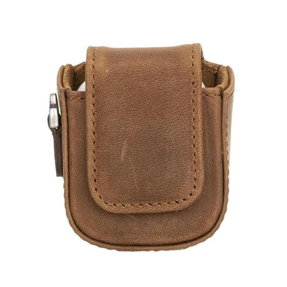 Aurora Luxury Leather AirPods Case with Attached Wrist Strap