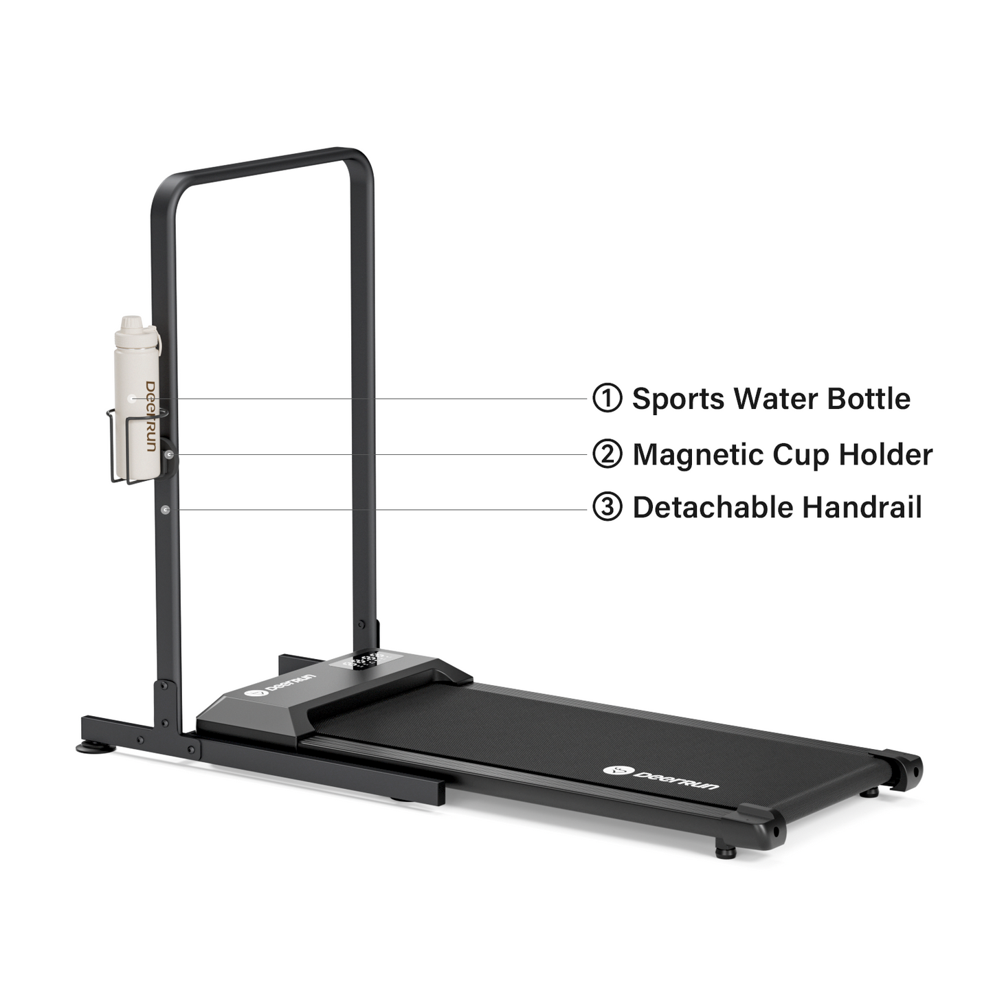 DeerRun Q1 Urban Mini Under-Desk Treadmill with Remote Control