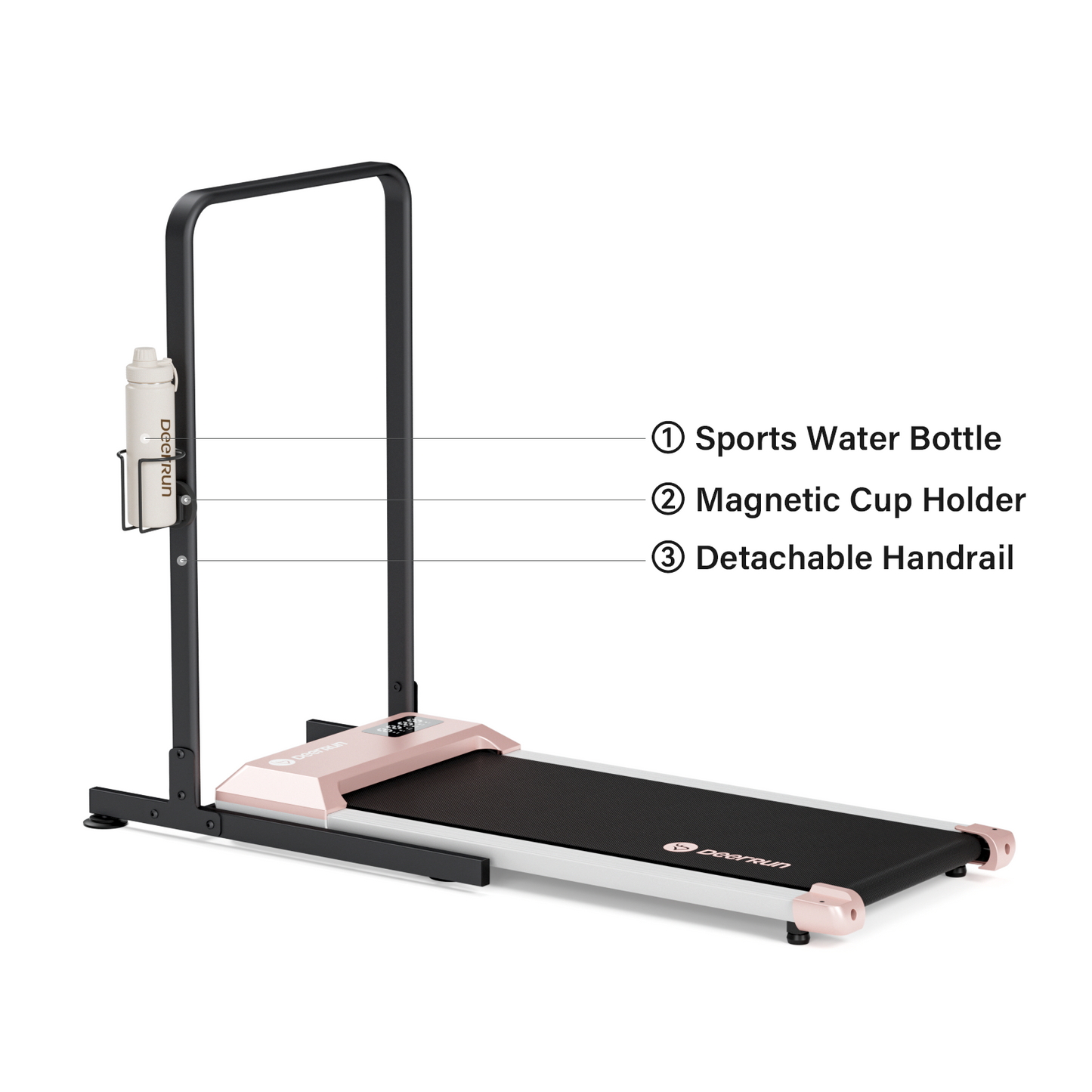 DeerRun Q1 Urban Mini Under-Desk Treadmill with Remote Control