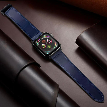 Magnetic Buckle Leather Band for Apple Watch