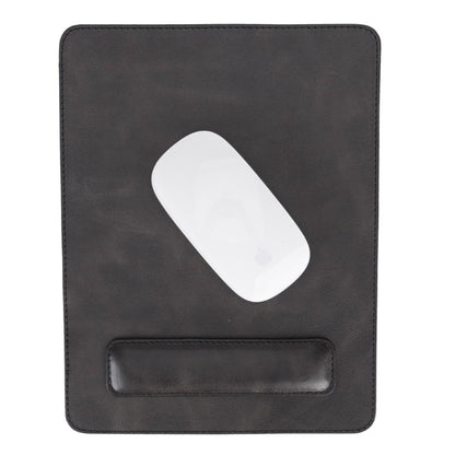 Boulder Full-Grain Leather Mouse Pad with Hand Support