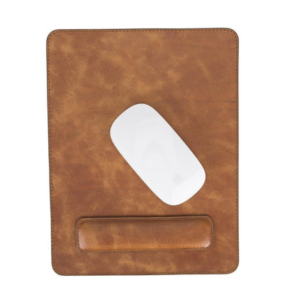 Boulder Full-Grain Leather Mouse Pad with Hand Support