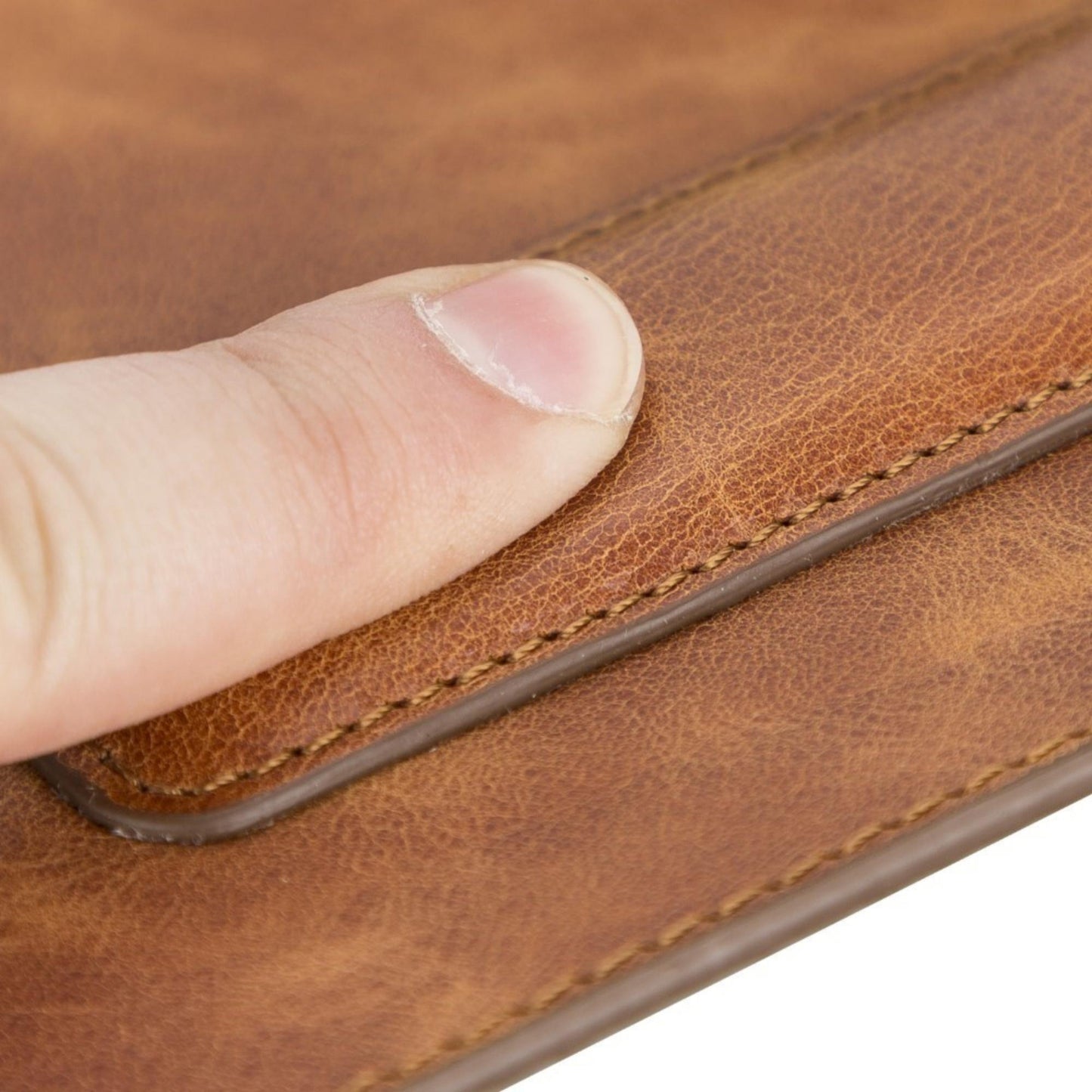 Boulder Full-Grain Leather Mouse Pad with Hand Support