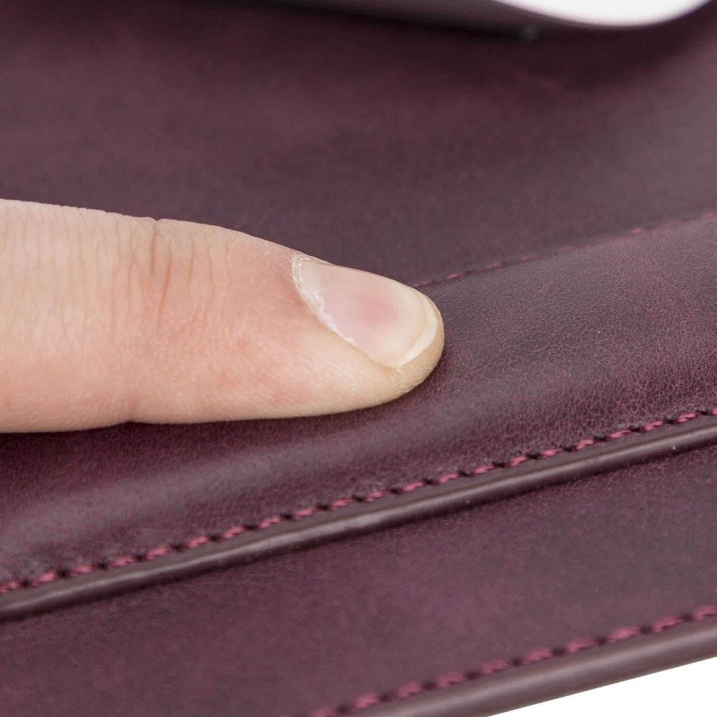 Boulder Full-Grain Leather Mouse Pad with Hand Support