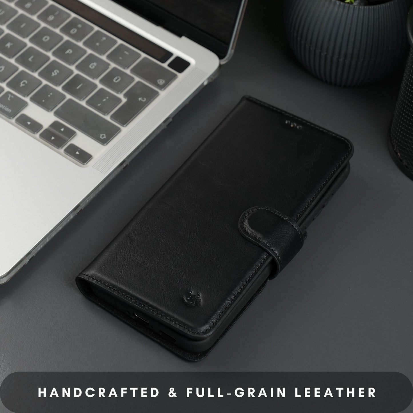 Buffalo Leather Samsung Galaxy S24 Plus Wallet with Detachable Case