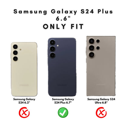 Buffalo Leather Samsung Galaxy S24 Plus Wallet with Detachable Case