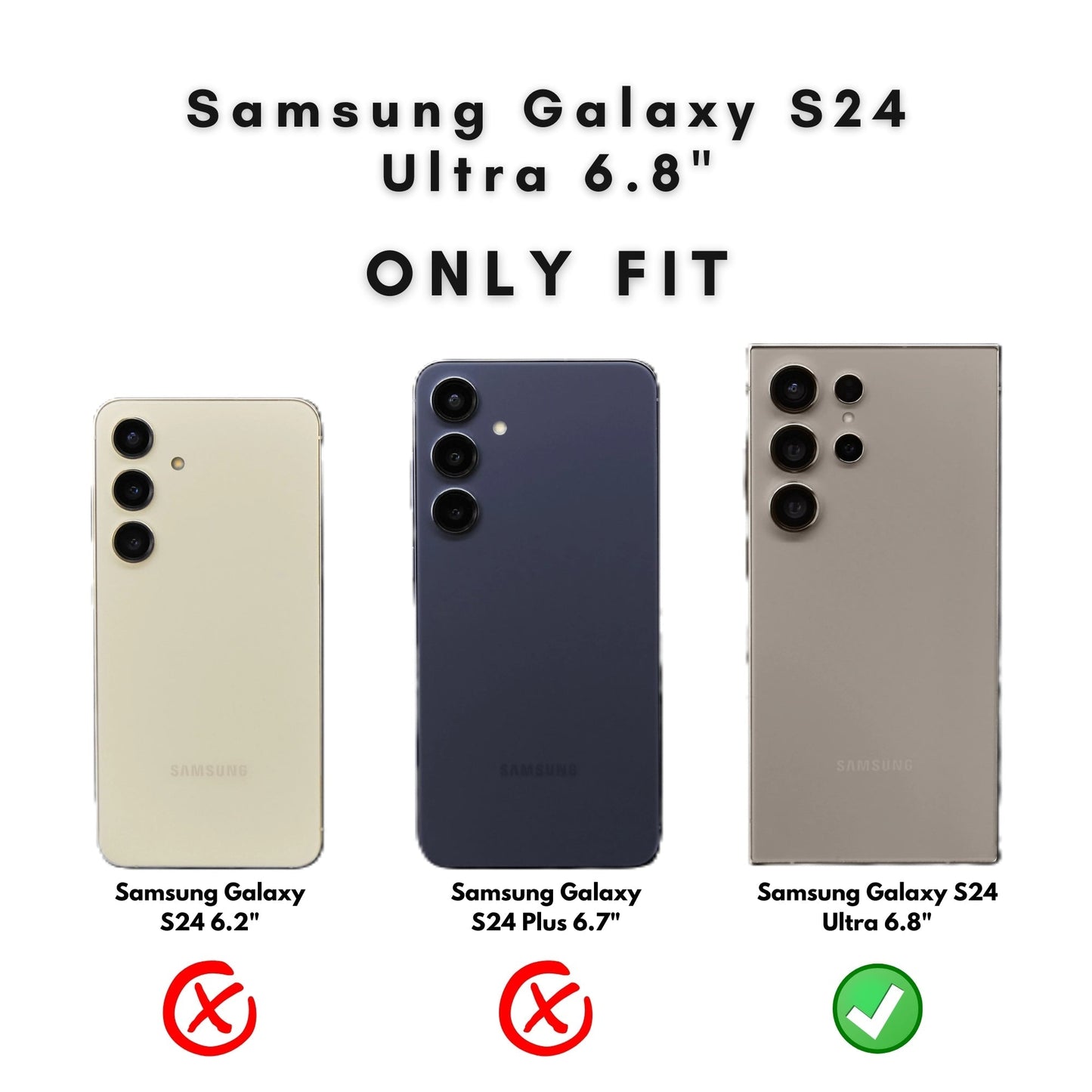 Buffalo Leather Samsung Galaxy S24 Ultra Wallet with Detachable Case