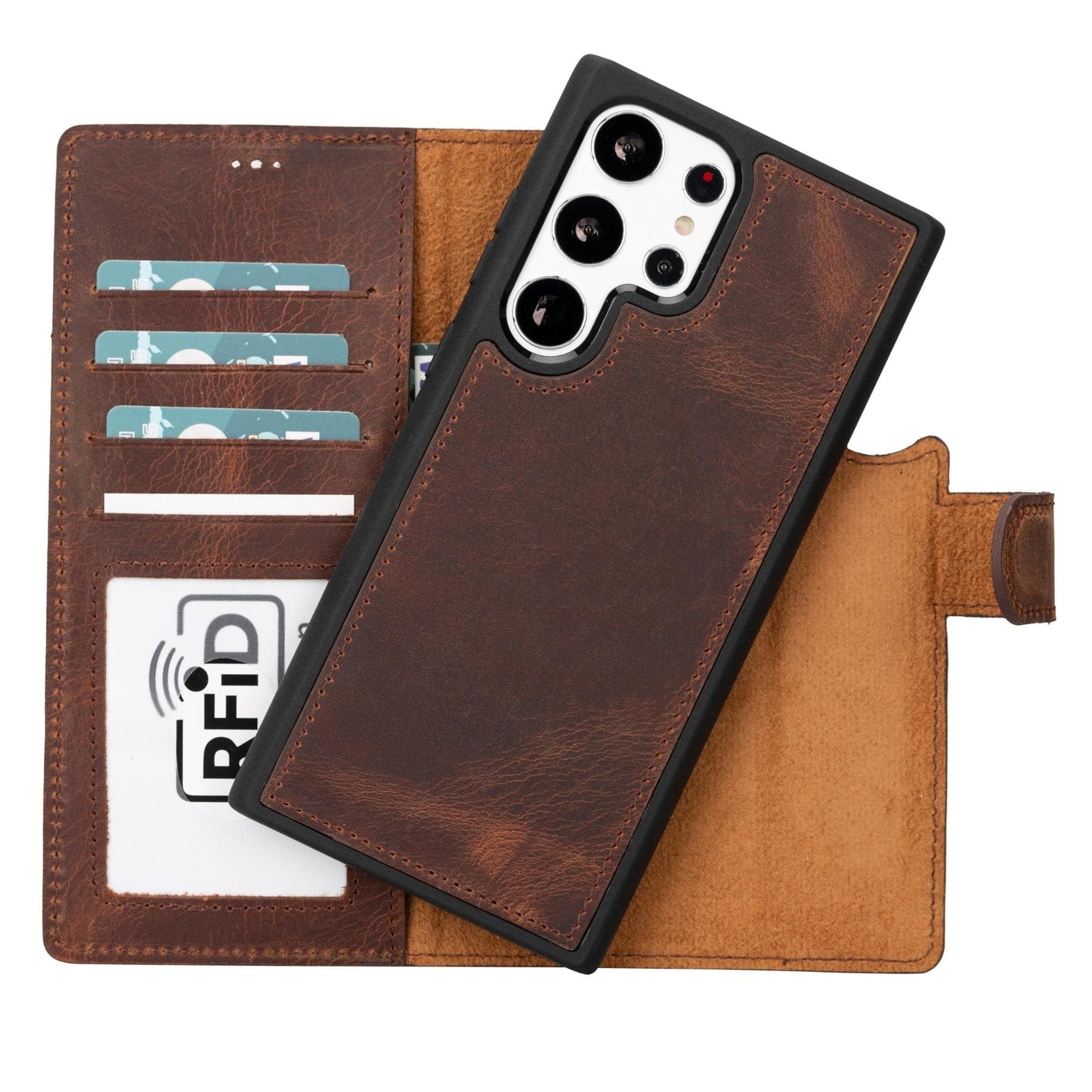 Buffalo Samsung Galaxy S23 Series Detachable Leather Wallet Case