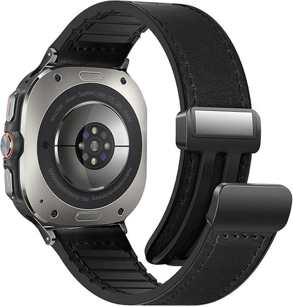 Magnetic Leather Watch Band for Galaxy Watch 20mm