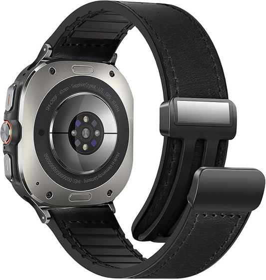 Magnetic Leather Watch Band for Galaxy Watch 20mm