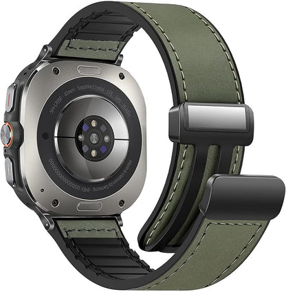 Magnetic Leather Watch Band for Galaxy Watch 20mm