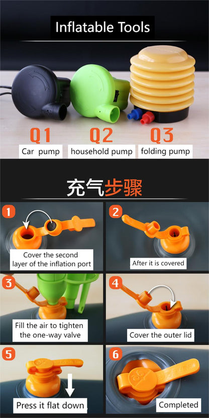 Car Air Mattress for Tesla | Double-Sided Oxford Cloth Folding Air Bed