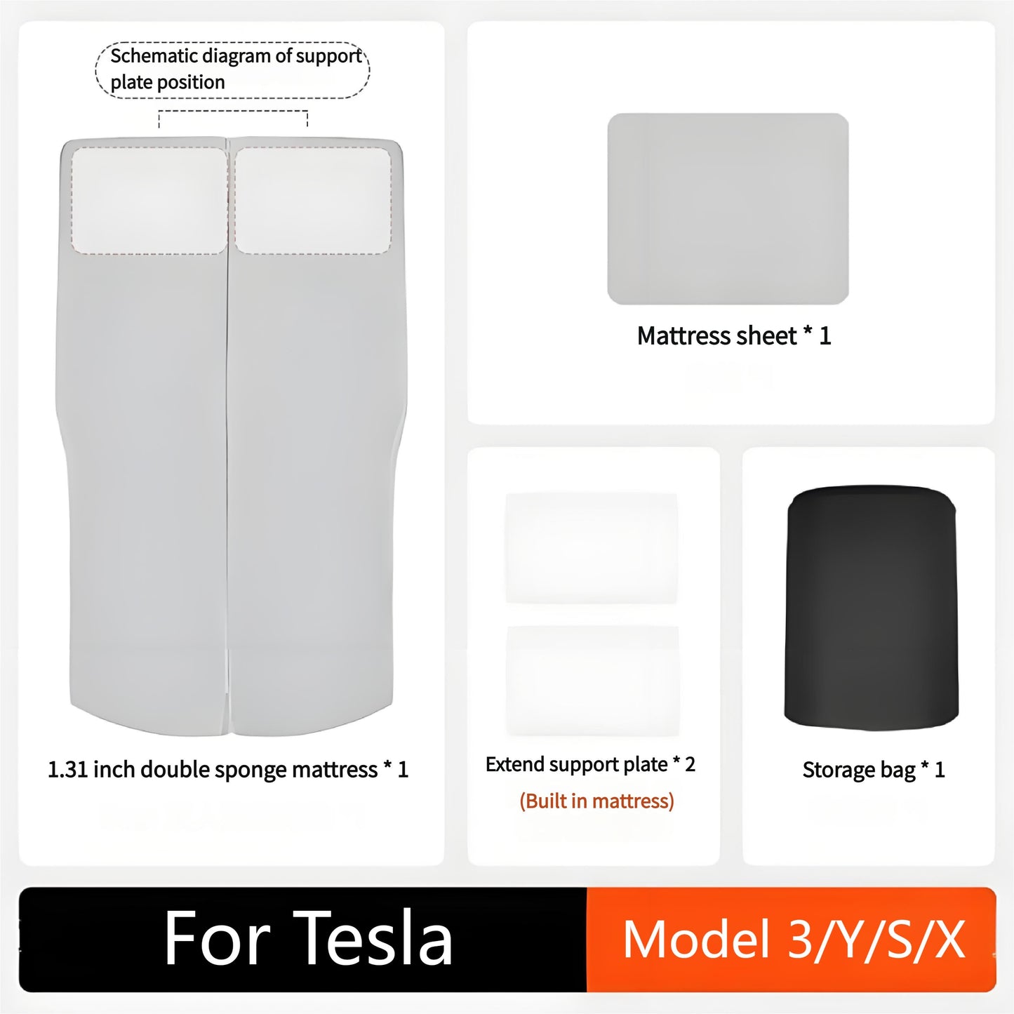Car Camping Mattress for Tesla