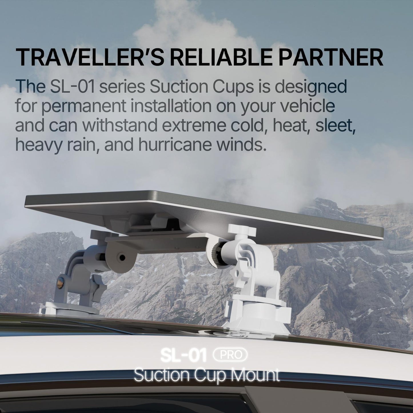 Car Roof Suction Mount for Starlink Mini