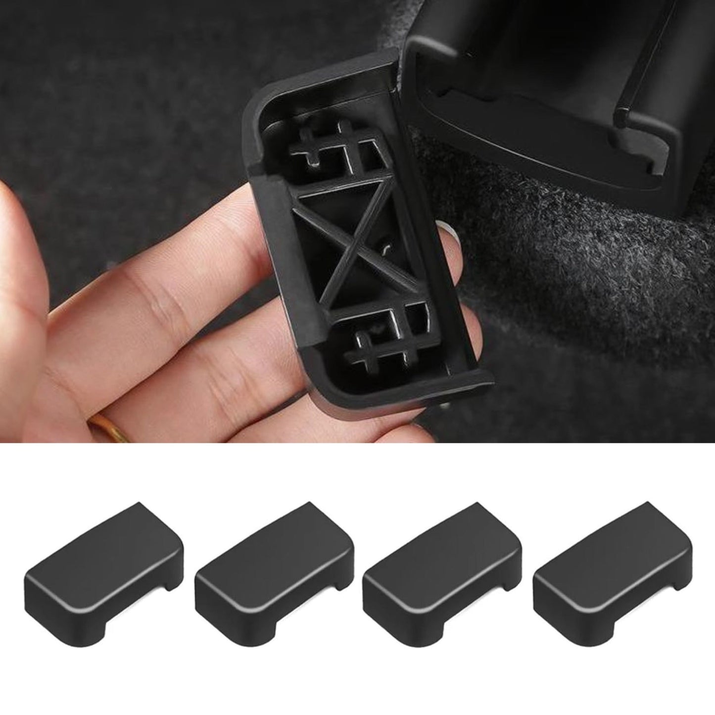 Car Slide Rails Anti-Kick Plug for Model Y & Model 3 Highland (4PCS)