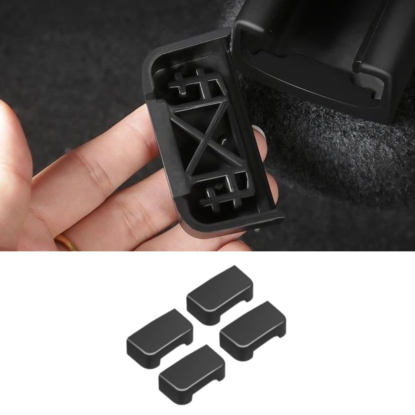 Car Slide Rails Anti-Kick Plug for Model Y & Model 3 Highland (4PCS)