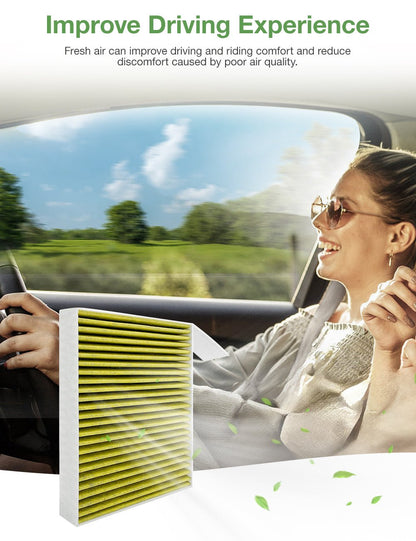 Carbon Air Filter for Tesla Model Y/3 (2 PCS)