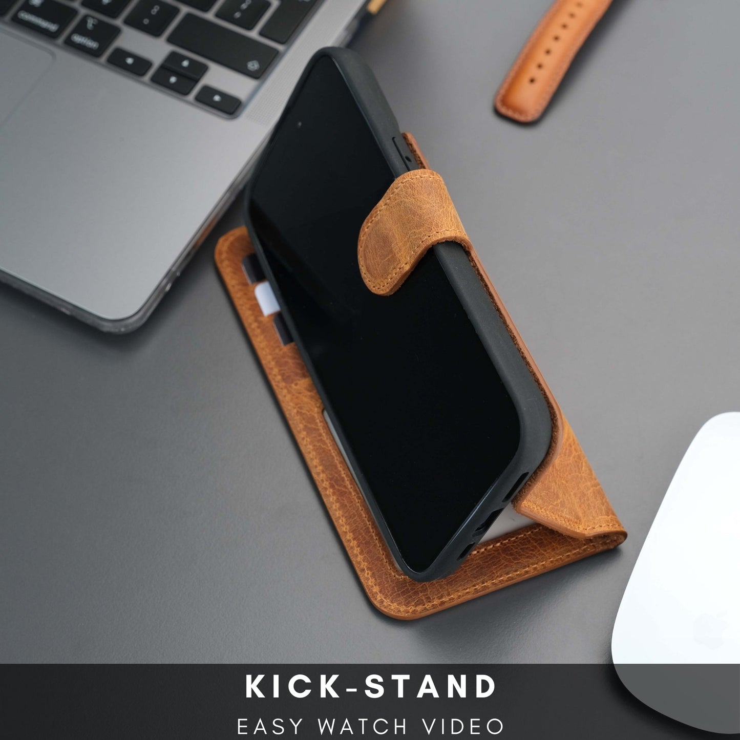 Casper iPhone 16 Wallet Case Leather MagSafe