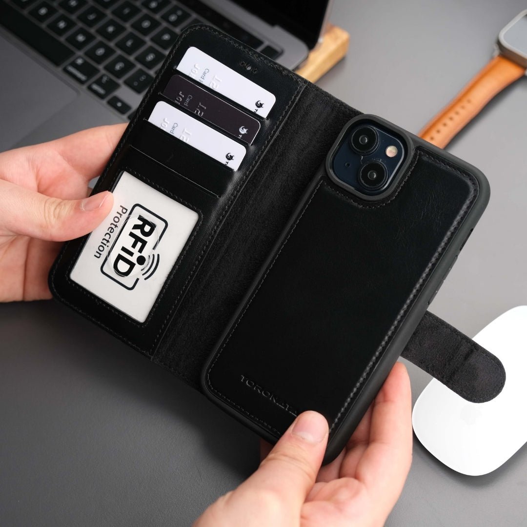 Casper iPhone 16 Wallet Case Leather MagSafe