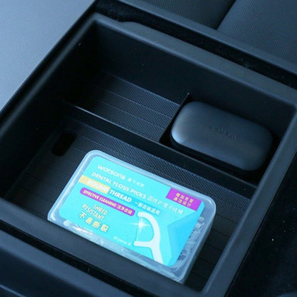 Center Armrest Storage Box Double-Layered for Tesla Model 3 Highland & New Model Y
