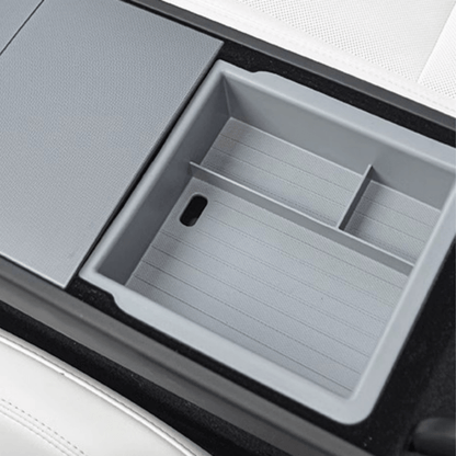 Center Armrest Storage Box Double-Layered for Tesla Model 3 Highland & New Model Y